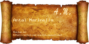 Antal Marinella névjegykártya